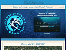 Tablet Screenshot of floridapanhandledivetrail.com